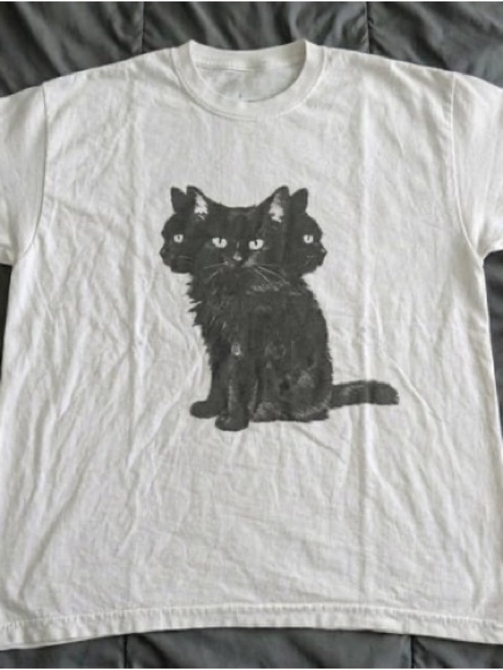 Three Headed Black Cat T-shirt